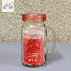 Ly thủy tinh nắp nhựa có tay cầm Lock&Lock Glass Jar dung tích 630ml LLG002