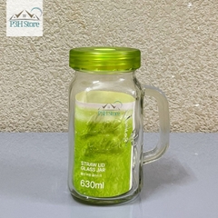 Ly thủy tinh nắp nhựa có tay cầm Lock&Lock Glass Jar dung tích 630ml LLG002