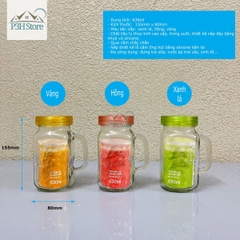 Ly thủy tinh nắp nhựa có tay cầm Lock&Lock Glass Jar dung tích 630ml LLG002