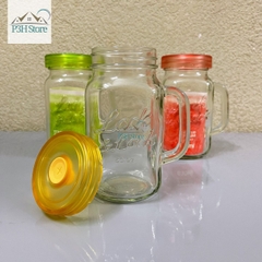 Ly thủy tinh nắp nhựa có tay cầm Lock&Lock Glass Jar dung tích 630ml LLG002