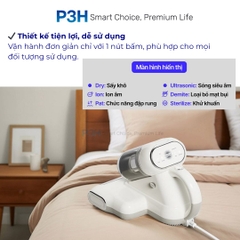 Máy Hút Bụi Giường Nệm LocknLock ENV818IVY 300W Diệt Khuẩn UV, Hút Sạch Mạt Bụi Hiệu Quả P3H