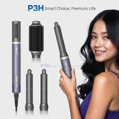 Máy Sấy Tạo Kiểu LocknLock Multi Hair Styling Dryer ENA526GRY – 4 Đầu Sấy Đa Năng, Công Nghệ Ion Âm P3H