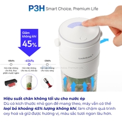 Máy Xay Sinh Tố Cầm Tay LocknLock 475ml với chức năng chân không giữ trọn hương vị EJJ346IVY P3H