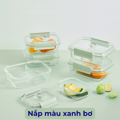 Hộp thủy tinh chịu nhệt Inochi Nikko Valve có lỗ thoát hơi khóa cài 2 chấu P3H