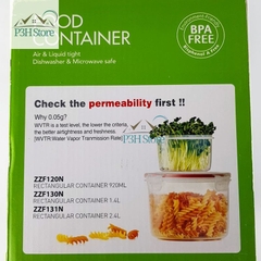 Bộ hộp nhựa Lock&Lock NEO LOCK  nắp kín hơi dùng bảo quản thực phẩm NLP131S001