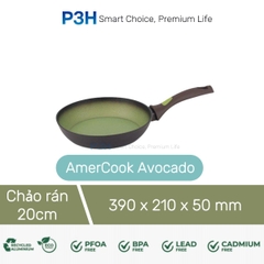 Nồi chảo chống dính nhôm rèn AMERCOOK AVOCADO chống dính vượt trội bền bỉ dùng được mọi loại bếp P3H