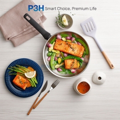 Nồi Chảo Inox chống dính LocknLock Daily STS PPW thân bằng thép không gỉ 304 tay cầm chịu nhiệt P3H