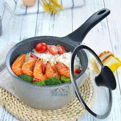 Nồi vân đá 1 tay cầm Lock&Lock dòng Stone 7 lớp size 18cm LCA6181D