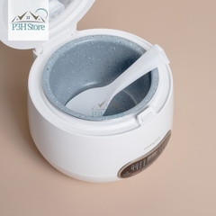 Nồi cơm điện mini đa năng Lock&Lock dung tích 0.8L với nhiều chế độ nấu được cài sẵn EJR326WHT