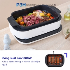 Nồi Điện Đa Năng LocknLock 6L 1800W Giải Pháp Nấu Ăn Toàn Diện Cho Gia Đình Hiện Đại EJP261WHT P3H