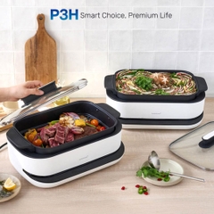 Nồi Điện Đa Năng LocknLock 6L 1800W Giải Pháp Nấu Ăn Toàn Diện Cho Gia Đình Hiện Đại EJP261WHT P3H