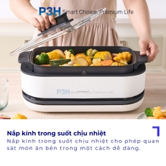 Nồi Điện Đa Năng LocknLock 6L 1800W Giải Pháp Nấu Ăn Toàn Diện Cho Gia Đình Hiện Đại EJP261WHT P3H