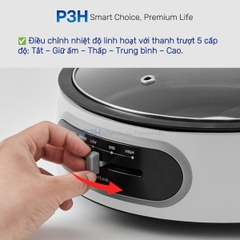 Nồi Điện Đa Năng LocknLock Nướng & Lẩu 2 Trong 1 nồi lẩu dung tích 4L Nồi ướng 26cm Xanh Navy EJP542NVY EJP544WHT