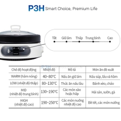 Nồi Điện Đa Năng LocknLock Nướng & Lẩu 2 Trong 1 nồi lẩu dung tích 4L Nồi ướng 26cm Xanh Navy EJP542NVY EJP544WHT