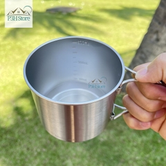 Set 2 ly inox LocknLock SLO dung tích 450ml và 500ml nhỏ gọn dành cho dã ngoại , du lịch LHC7003