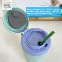 Bình giữ nhiệt LocknLock Daily Macaron LHC3292 Nắp mở một chạm Dung tích 480ML