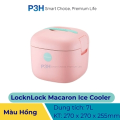 Thùng giữ nhiệt LocknLock Macaron Ice Cooler 7L Giữ lạnh tiện lợi, phong cách thời thượng LIC101 P3H