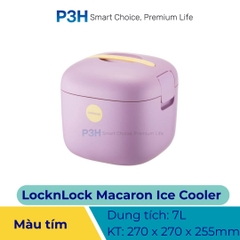 Thùng giữ nhiệt LocknLock Macaron Ice Cooler 7L Giữ lạnh tiện lợi, phong cách thời thượng LIC101 P3H