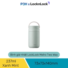 Bình giữ nhiệt LocknLock Metro Two Way Tumbler 237ml/475ml Hộp ủ cháo nhỏ có quai xáchLHC4272 LHC4274 P3H