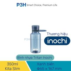 Bình nước thể thao nhựa Tritan Inochi Kita Slim 350ml, 500ml, 700ml nắp vặn kín nước quai xách tiện lợi P3H Store