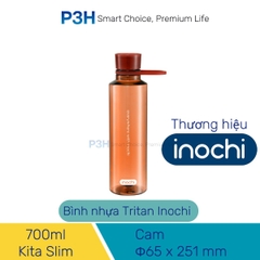 Bình nước thể thao nhựa Tritan Inochi Kita Slim 350ml, 500ml, 700ml nắp vặn kín nước quai xách tiện lợi P3H Store