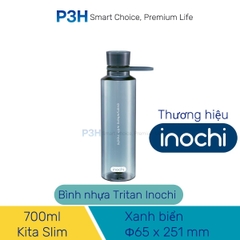 Bình nước thể thao nhựa Tritan Inochi Kita Slim 350ml, 500ml, 700ml nắp vặn kín nước quai xách tiện lợi P3H Store