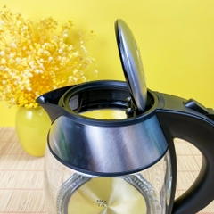 Ấm đun siêu tốc Lock&Lock thân bình thủy tinh dung tích 1.8L công suất 1850W  EJK418SLV