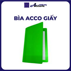 Bìa Acco giấy màu lá