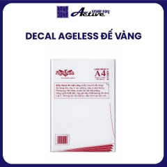 Decal A4 Ageless - Đế Vàng