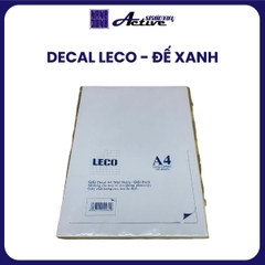 Decal A4 Leco - Đế xanh