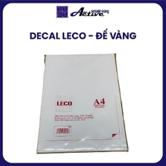 Decal A4 Leco - Đế vàng