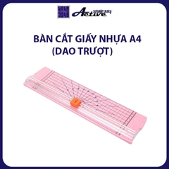 Bàn cắt giấy nhựa mini A4 dao trượt