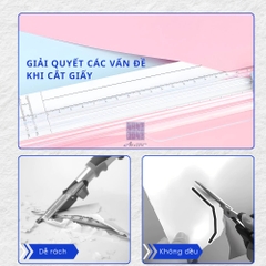 Bàn cắt giấy nhựa mini A4 dao trượt