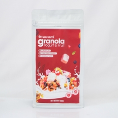 Ngũ cốc sữa chua sấy khô TANU NUTS túi 500g, granola ăn kiêng mix các loại hạt dinh dưỡng giảm cân.