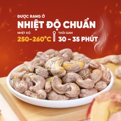 Hạt điều rang muối nguyên hạt TANU NUTS, hạt điều rang muối Bình Phước thơm ngon