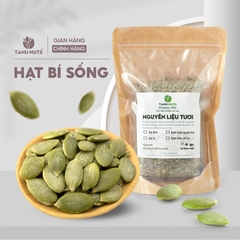 Hạt bí sống TANU NUTS túi 500g, hạt bí xanh tách vỏ Ấn Độ, làm sữa, nấu ăn tốt cho bà bầu, bé