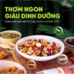 Hạt dinh dưỡng mix 8 loại TANU NUTS, ngũ cốc granola siêu hạt ăn kiêng giảm cân, ngũ cốc bà bầu