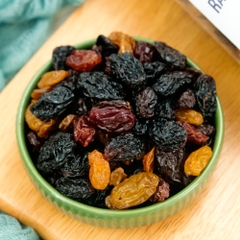 Nho khô Raisins 3 màu TANU NUTS, nho khô không đường Chile sấy chua ngọt