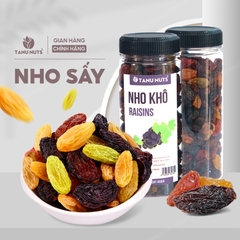 Nho khô Raisins 3 màu TANU NUTS, nho khô không đường Chile sấy chua ngọt