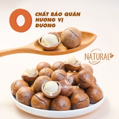 Hạt macca nứt vỏ TANU NUTS, hạt mắc ca Tây Nguyên đã rang sấy tốt cho bà bầu