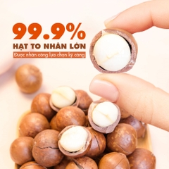 Hạt macca nứt vỏ TANU NUTS, hạt mắc ca Tây Nguyên đã rang sấy tốt cho bà bầu