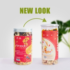 Granola siêu hạt TANU NUST 35% yến mạch, ngũ cốc granola ăn kiêng dinh dưỡng giảm cân gym yoga hũ 500g