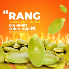 Hạt bí xanh rang chín TANU NUTS, hạt bí xanh tách vỏ Ấn Độ sấy giòn nguyên vị