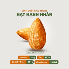 Hạt hạnh nhân sấy chín TANU NUTS, hạnh nhân rang Mỹ hạt ngũ cốc dinh dưỡng tốt cho bà bầu