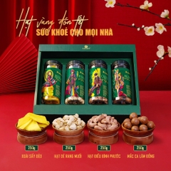 Hộp quà Nam Quốc Hưng Khởi TANU NUTS, set hạt dinh dưỡng sang trọng, Snack Food, quà mang đi biếu tặng Ăn Vặt Thức Ăn, hộp quà Tết, quà tặng doanh nghiệp