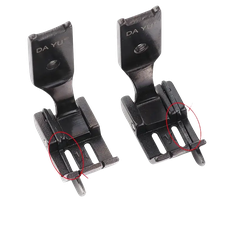 Chân vịt S570 DAYU MÍ 2 KIM TRÁI, PHẢI được dùng cho máy 2 kim công nghiệp LOẠI XỊN (giá 1 cái)