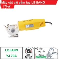 Máy cắt vải cầm tay Lejiang YJ-70A dạng lưỡi đĩa (tặng kèm lưỡi cắt dự phòng)