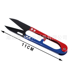 Combo dây 12 cái kéo bấm tay cầm xanh đỏ, siêu sắc bén