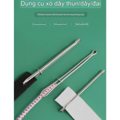 Dụng cụ kẹp luồn chun bằng thép, Nhíp luồn chun, Xỏ chun, giúp việc luồn chun dễ dàng hơn(GIÁ 1 CÁI)