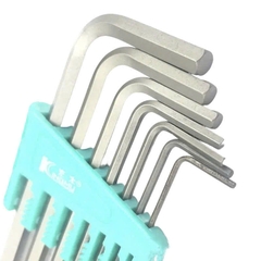 Bộ lục giác chữ L nhãn hiệu Kingmu được sản xuất từ hợp kim thép đặc biệt bền bỉ.